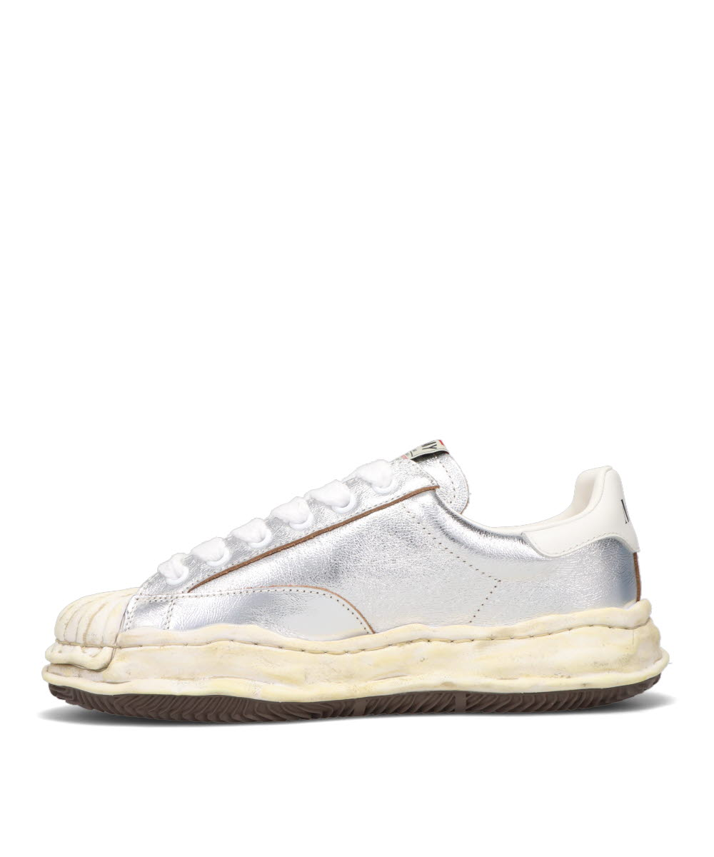 BLAKEY/ORIGINAL SOLE WRINKLED LEATHER LOW-TOP SNEAKER